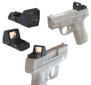 Crimson Trace Micro RAD Red Dot Sight features a compact design for subcompact handguns
